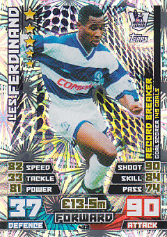 Les Ferdinand Queens Park Rangers 2014/15 Topps Match Attax Record Breaker #428